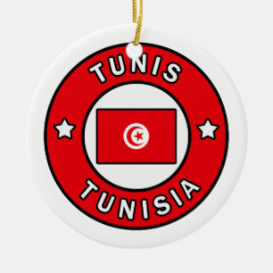 Tunis Tunisien Julgransprydnad Keramik