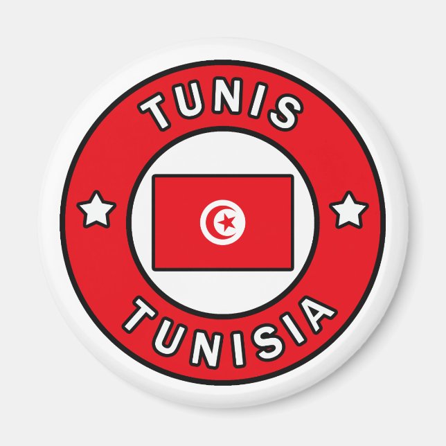Tunis Tunisien Magnet (Framsidan)