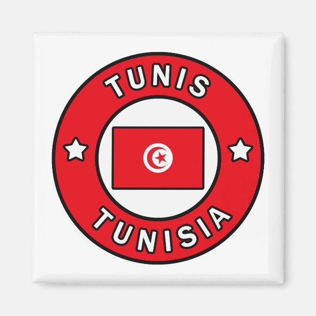 Tunis Tunisien Magnet (Framsidan)