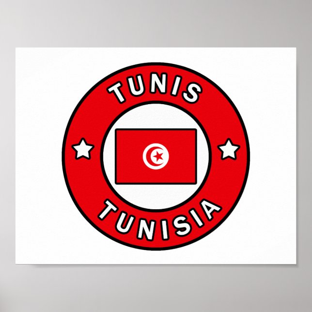 Tunis Tunisien Poster (Framsidan)