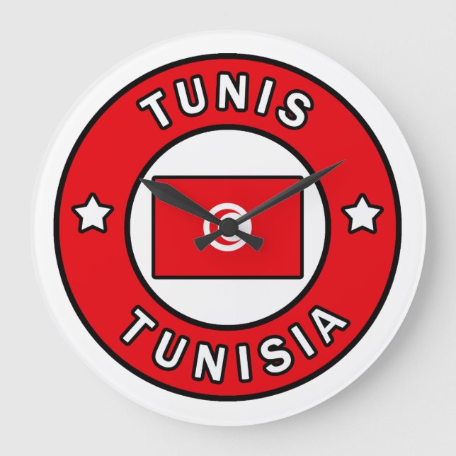 Tunis Tunisien Stor Klocka (Framsida)