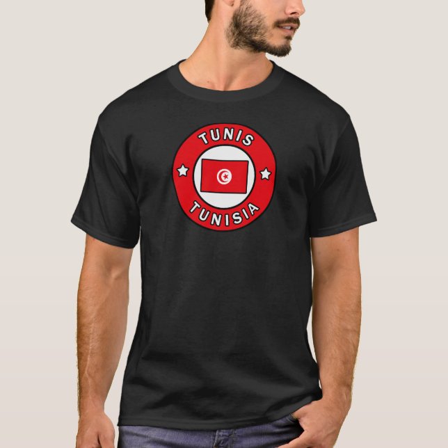 Tunis Tunisien T Shirt (Framsida)