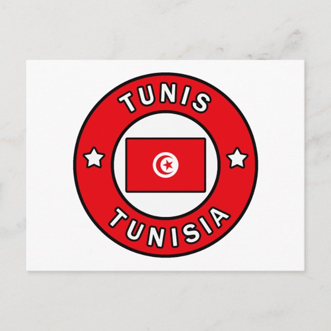 Tunis Tunisien Vykort (Framsida)