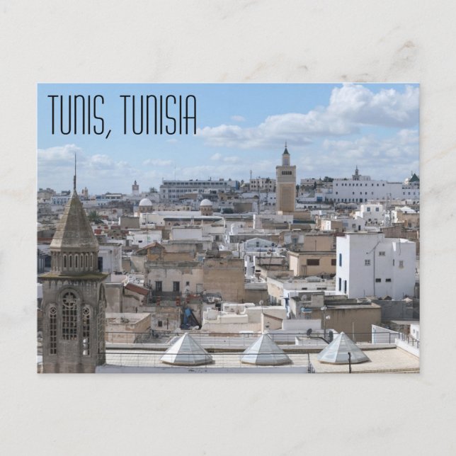 Tunis, Tunisien vykort (Framsida)