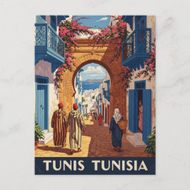 Tunis Tunisis vykort för resemedina
