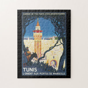 Tunis vintage resoraffisch pussel