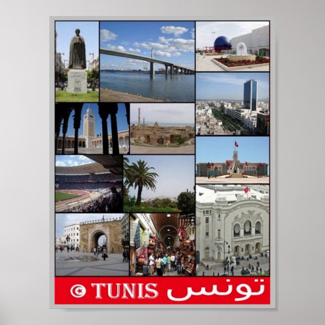 Tunisi - Mosaic - Tunisien - Poster (Framsidan)