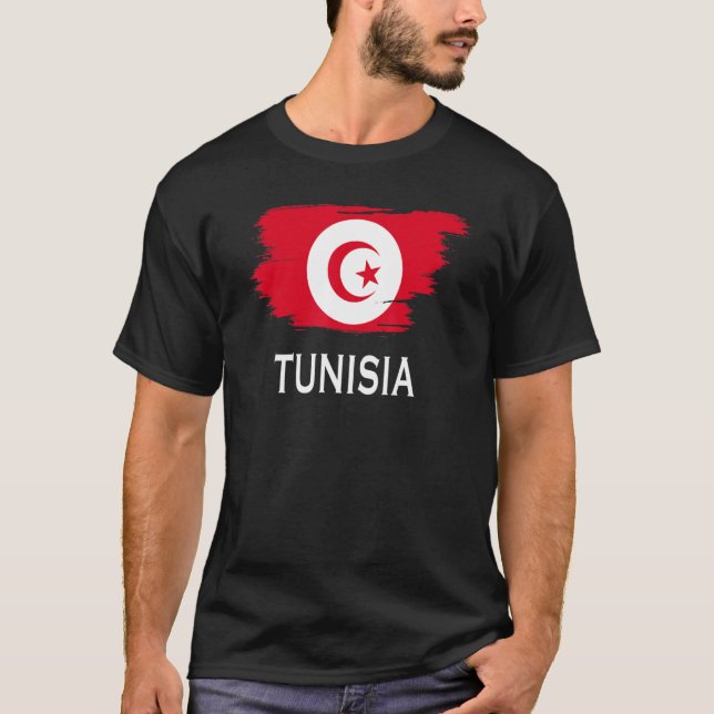 Tunisia Country Tunisian Flag for Men Women Kids T T Shirt (Framsida)