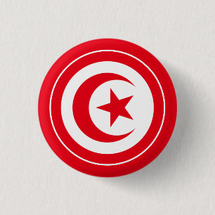 Tunisia flagga knapp
