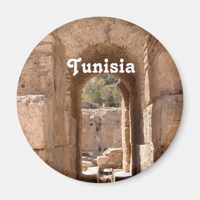 Tunisien Bygger Magnet (Framsidan)