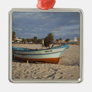 Tunisien, Cap Bon, Hammamet, strandpromenad, Kasba Julgransprydnad Metall