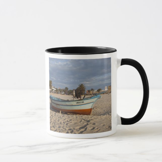 Tunisien, Cap Bon, Hammamet, strandpromenad, Kasba Mugg (Höger)
