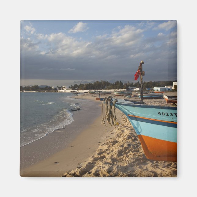 Tunisien, Cap Bon, Hammamet, strandpromenad, Magnet (Framsidan)