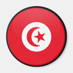 Tunisien cirklar den kvalitets- flagga magnet