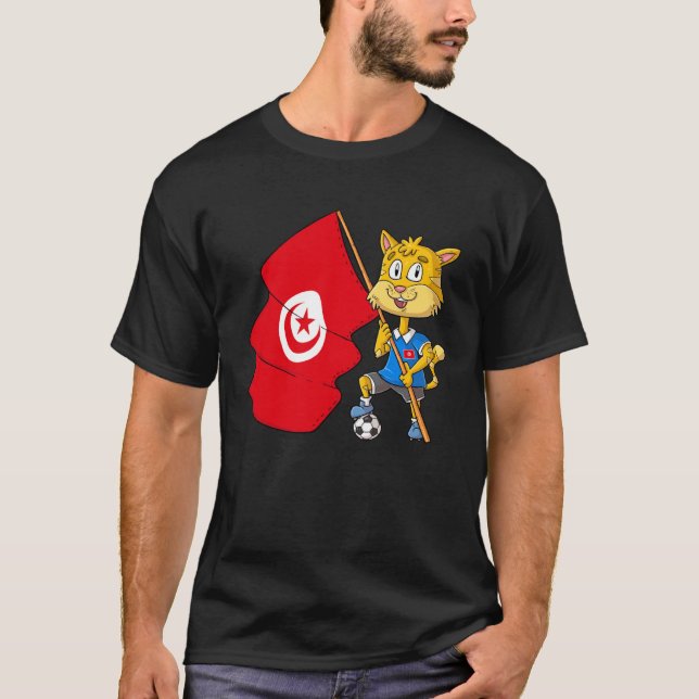 Tunisien Fankatt T Shirt (Framsida)
