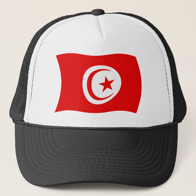 Tunisien Flagg Hatt Keps (Framsida)