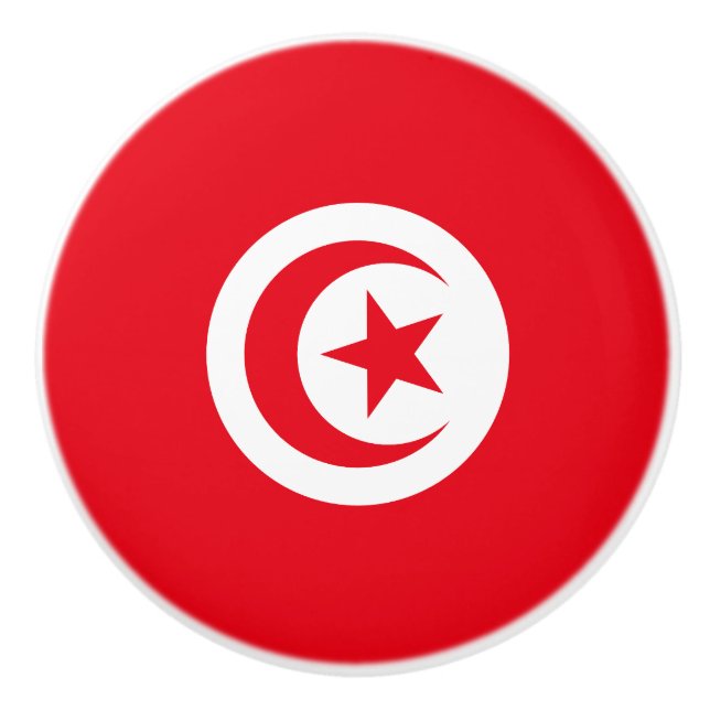 Tunisien flagg knopp (Framsidan)