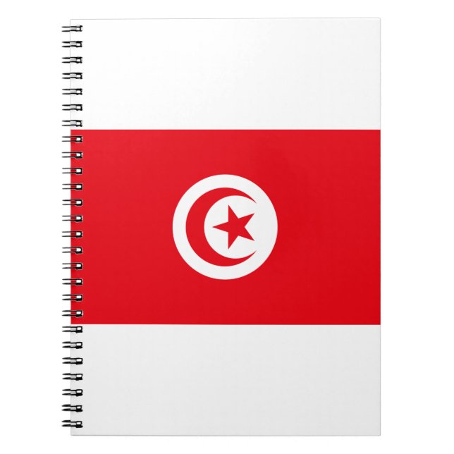 Tunisien Flagga Anteckningsbok (Framsidan)