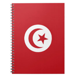 Tunisien flagga anteckningsbok