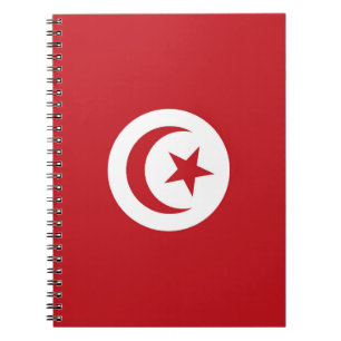 Tunisien flagga anteckningsbok