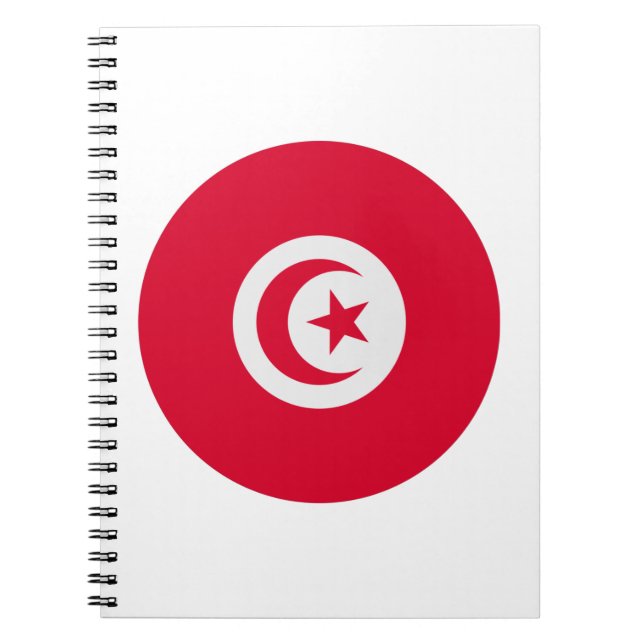 Tunisien Flagga Anteckningsbok (Framsidan)