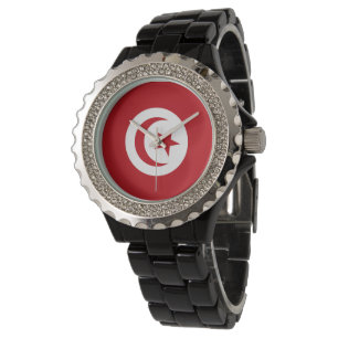 Tunisien flagga armbandsur
