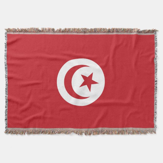 Tunisien flagga filt (Framsidan)