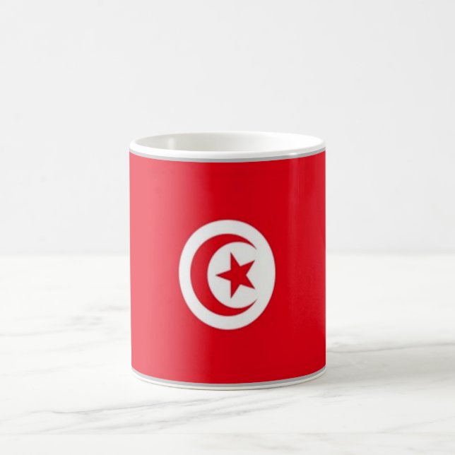 Tunisien - Flagga - Kaffemugg (Center)