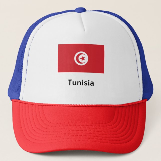 Tunisien Flagga Keps (Framsida)