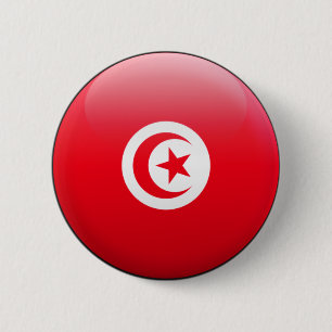 Tunisien flagga knapp