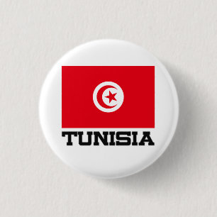 Tunisien flagga knapp