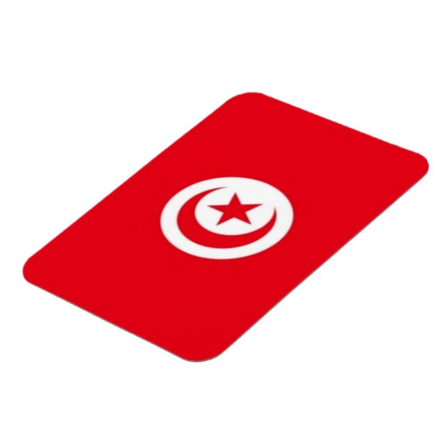 Tunisien - Flagga - Magnet (Vänstra Sidan)