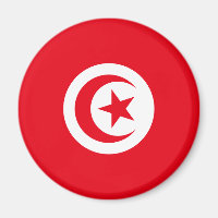 Tunisien Flagga Magnet
