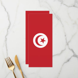 Tunisien flagga meny