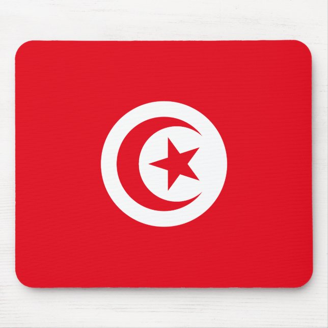 Tunisien flagga musmatta (Framsidan)