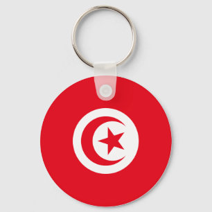 Tunisien Flagga Nyckelring