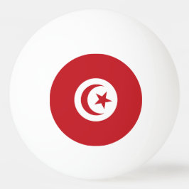 Tunisien flagga pingisboll