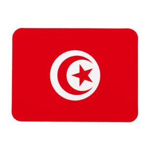 Tunisien Flagga Premium Magnet