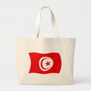 Tunisien Flagga Shoppingväska Jumbo Tygkasse