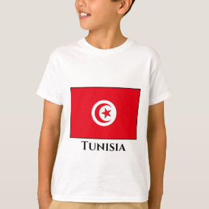 Tunisien Flagga T Shirt