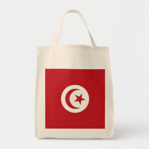 Tunisien flagga tygkasse