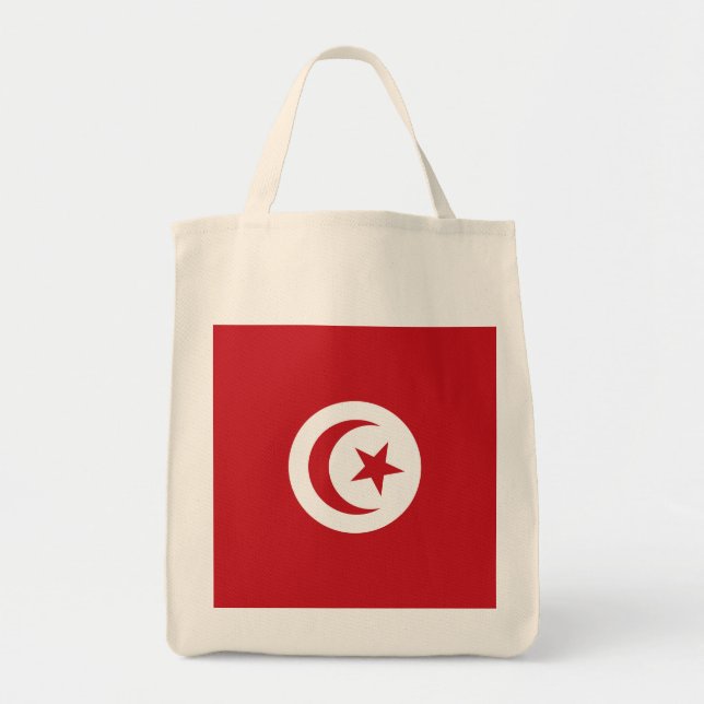 Tunisien flagga tygkasse (Framsidan)