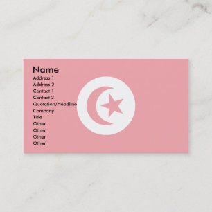 Tunisien flagga visitkort