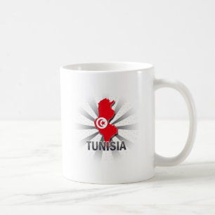 Tunisien flaggakarta 2,0 kaffemugg