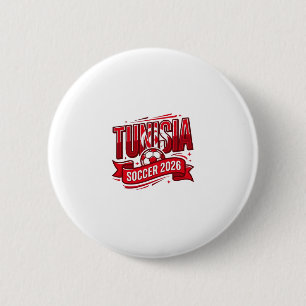 Tunisien Fotboll 2026 Fotboll Fet Land Typografi Knapp