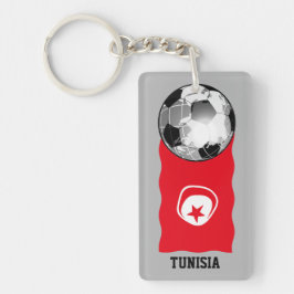 Tunisien fotboll Keychain
