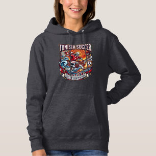 Tunisien Fotboll Skelett Anfallare Nationer Premiu T Shirt