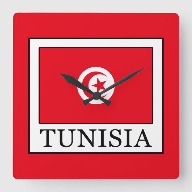 Tunisien Fyrkantig Klocka (Framsida)