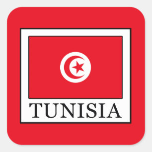 Tunisien Fyrkantigt Klistermärke