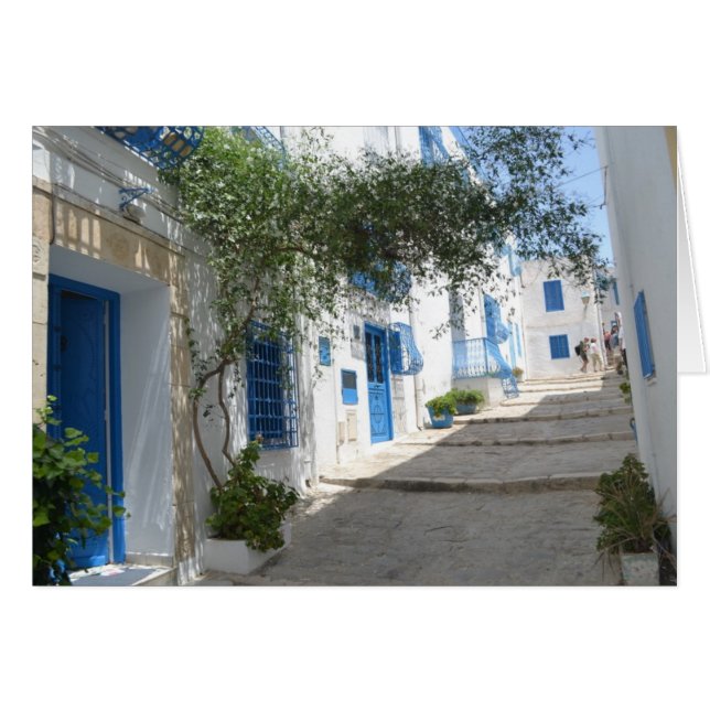 Tunisien Hälsningskort (Framsidan Horizontal)